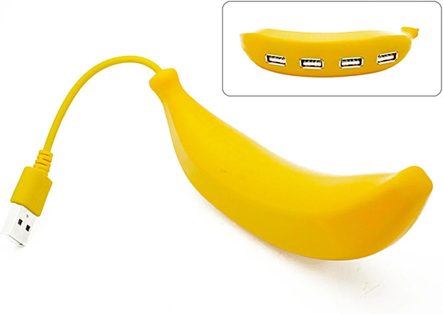BananaHub: Quirky 4-Port USB 2.0 Hub with Cute Design, Sturdy Build Quality, Plug & Play, Compatible with Laptop, PC & Mac - Image 6