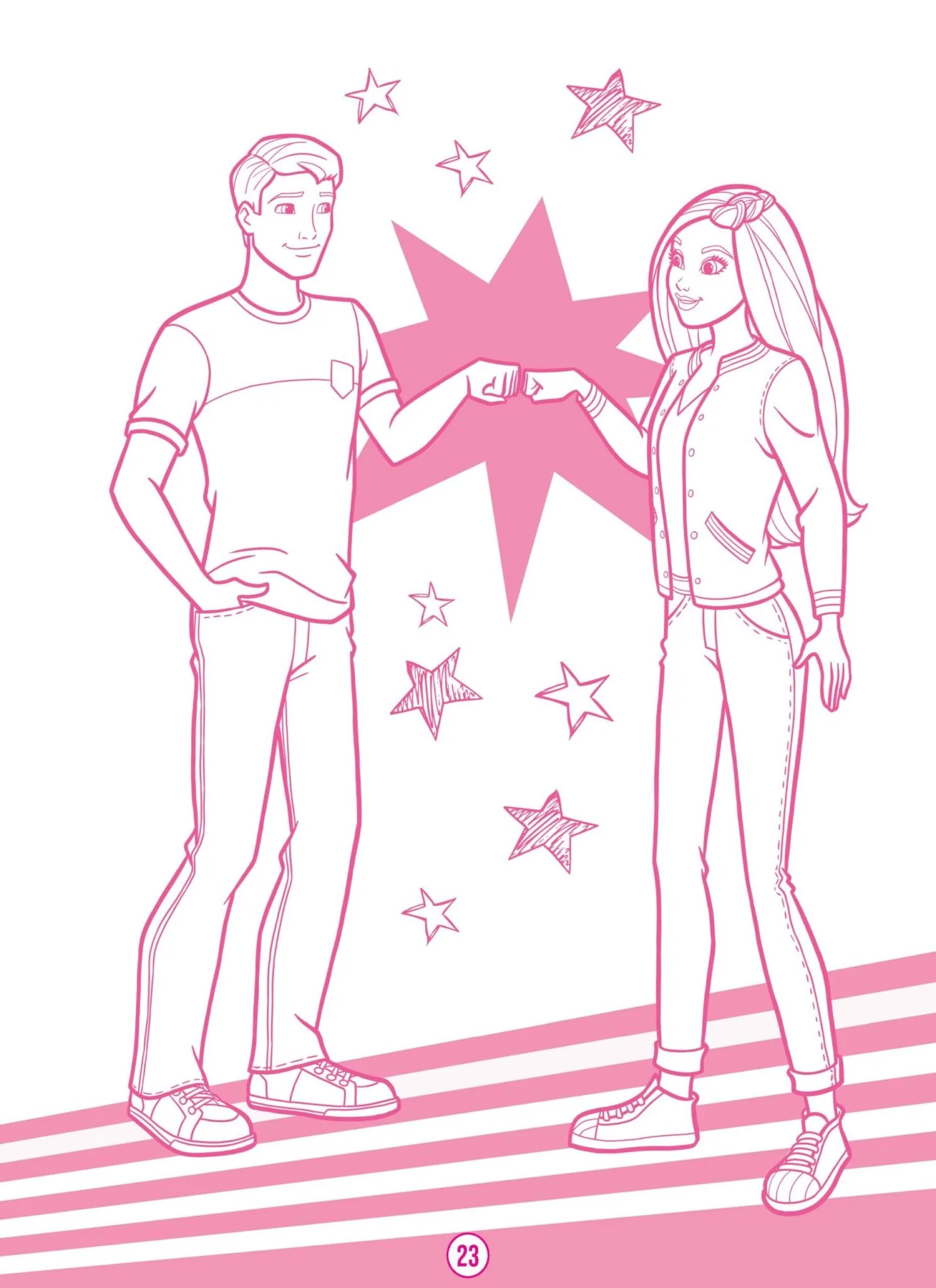 Barbie Dreamhouse Adventures - Mega Colouring Book - Image 7