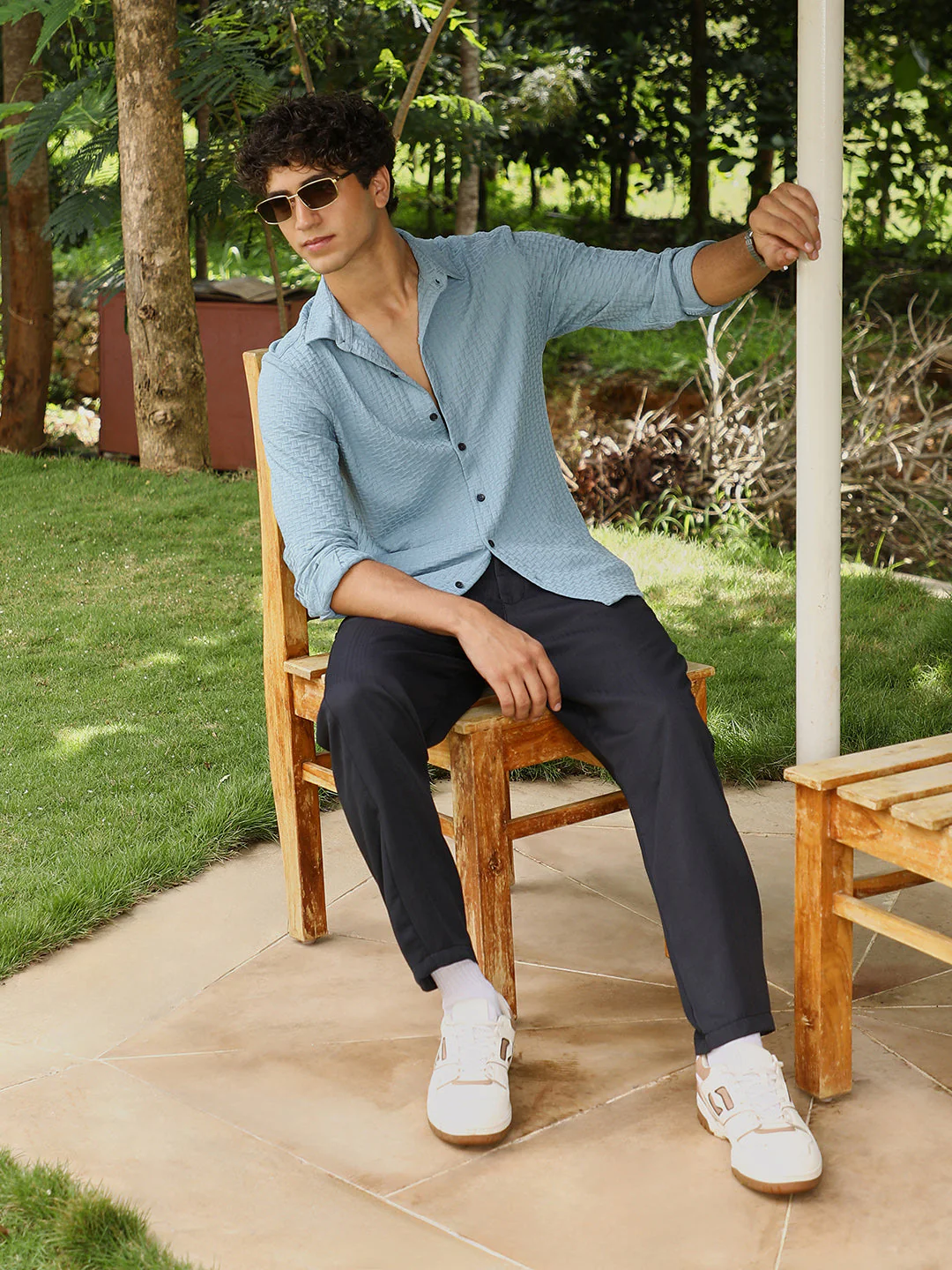 Basket-Knit Jacquard Shirt - Image 6