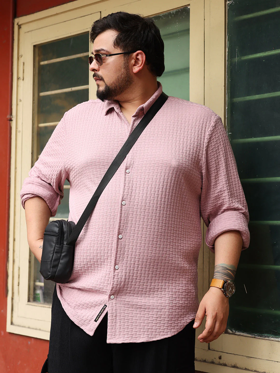 Basket-Knit Jacquard Shirt - Image 16