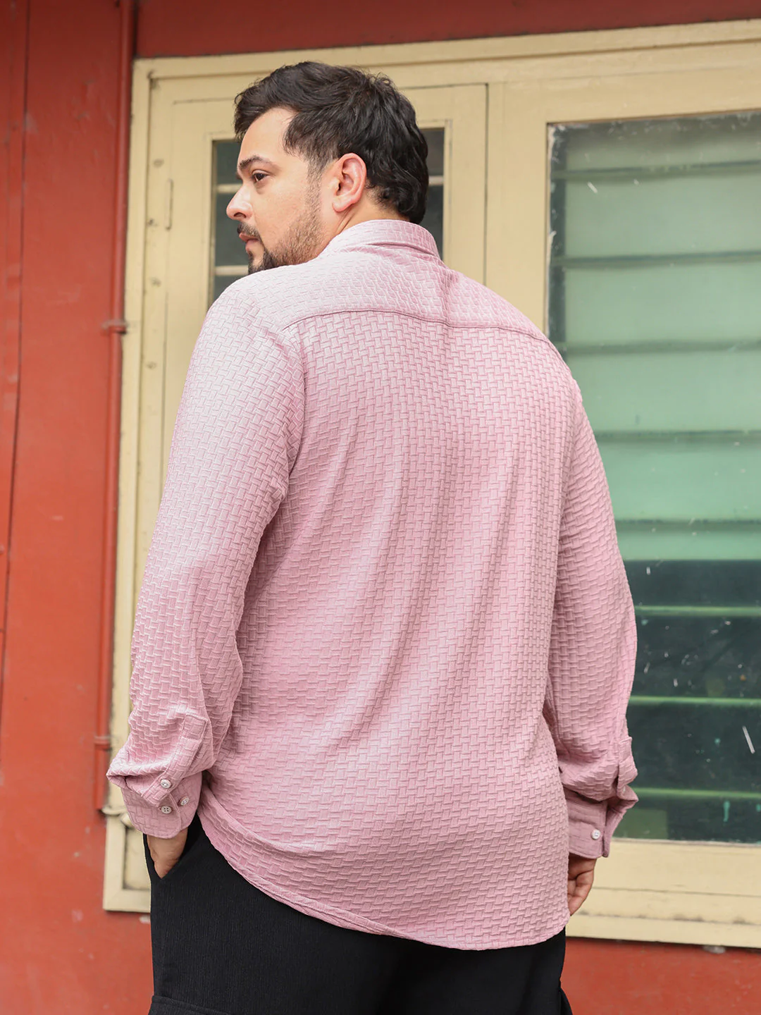Basket-Knit Jacquard Shirt - Image 4