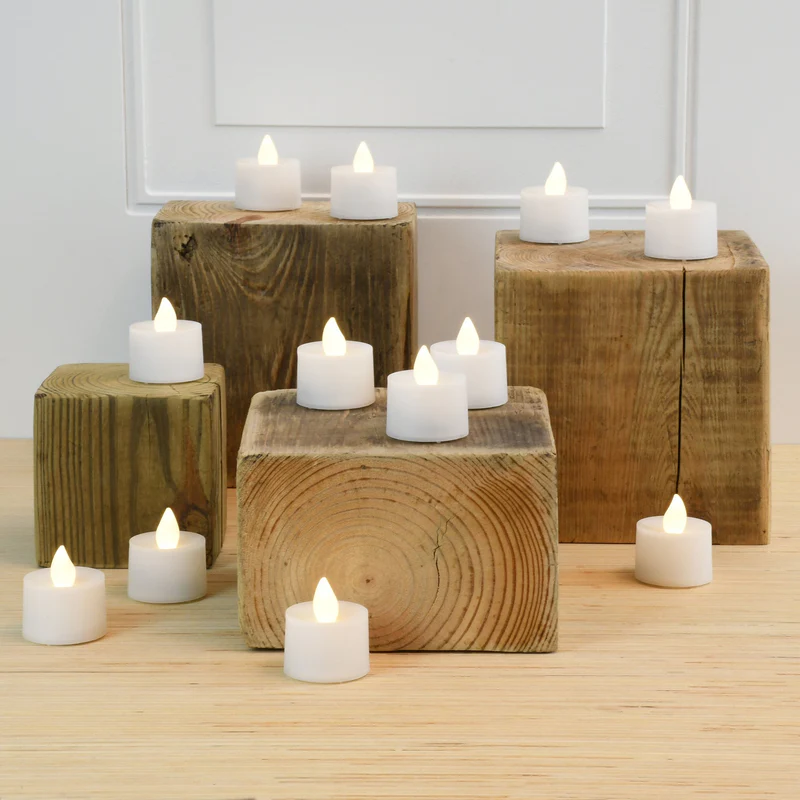 Battery Operated Tea Light Acrylic Flameless And Smokeless Led Light (Soft White) Candle (Pack of 24) - Image 6