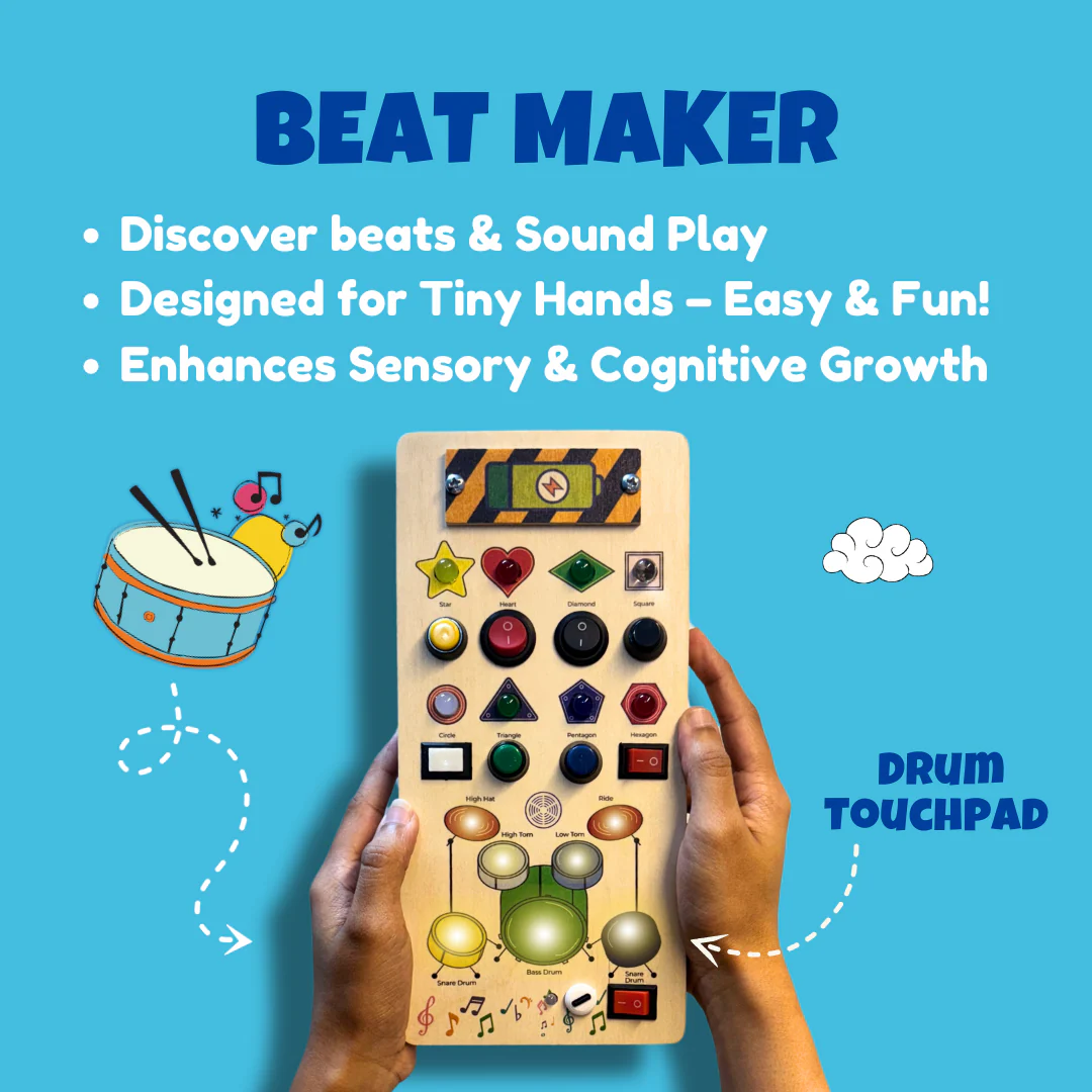 Beat Maker Montessori Busy Board - V9 Rechargeable - Image 6