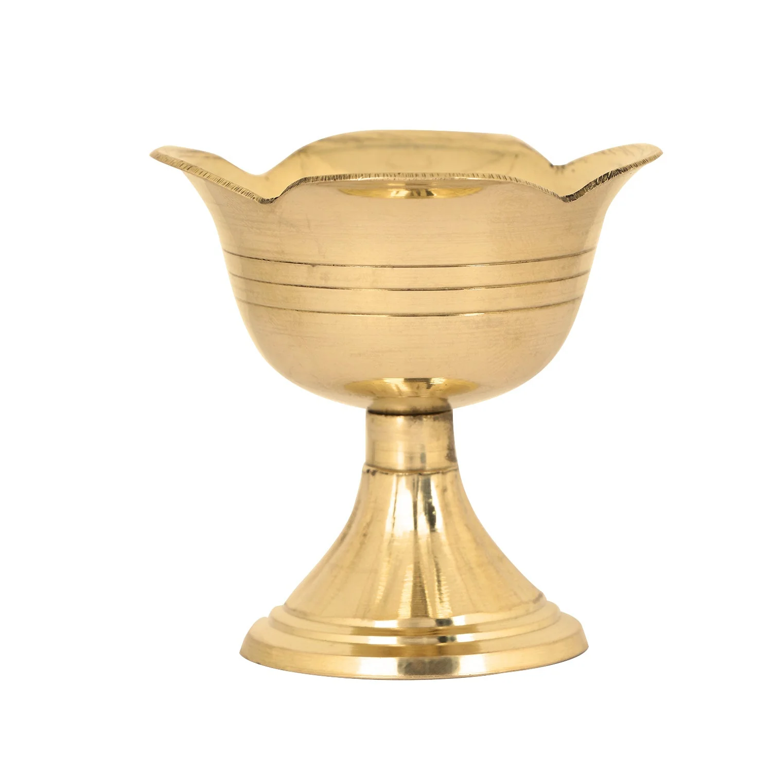 Beautiful Brass Rose Shape Diya - Image 6