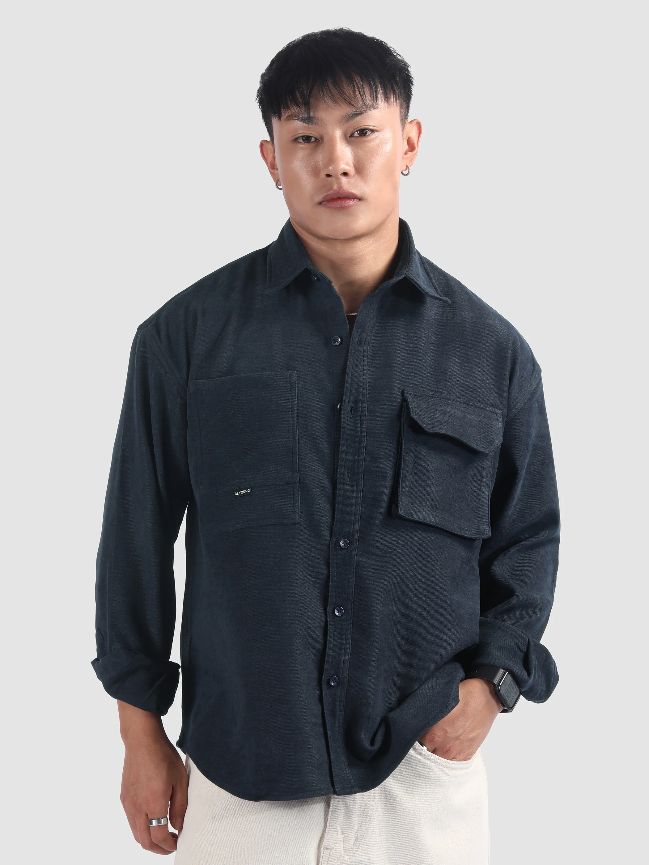 Beige Utility Shirt - Image 9