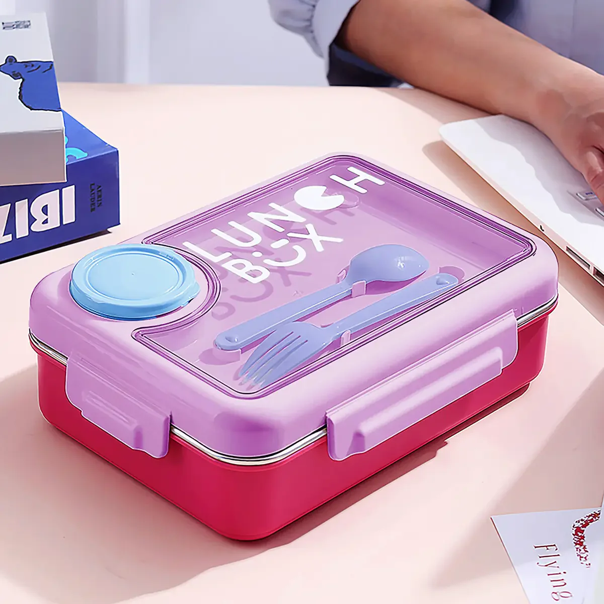Bento Lunch Box with 3 Compartments - Image 6