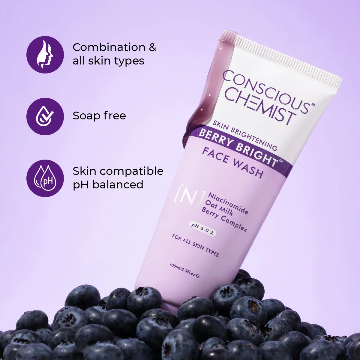 Berry Bright face Wash | 100 ml | CK - Image 5