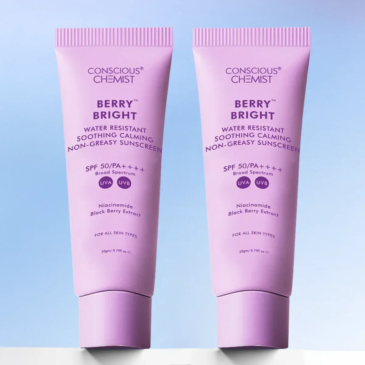 Berry Bright Sunscreen Mini | Pack of Two | 2x20 Gms | AF