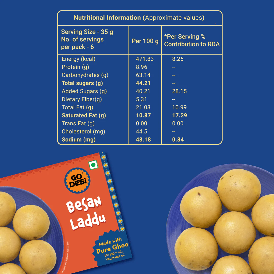 Besan Laddoo - 100% Pure Ghee | Classic Indian Mithai | DESi Sweets - 180g - Image 9