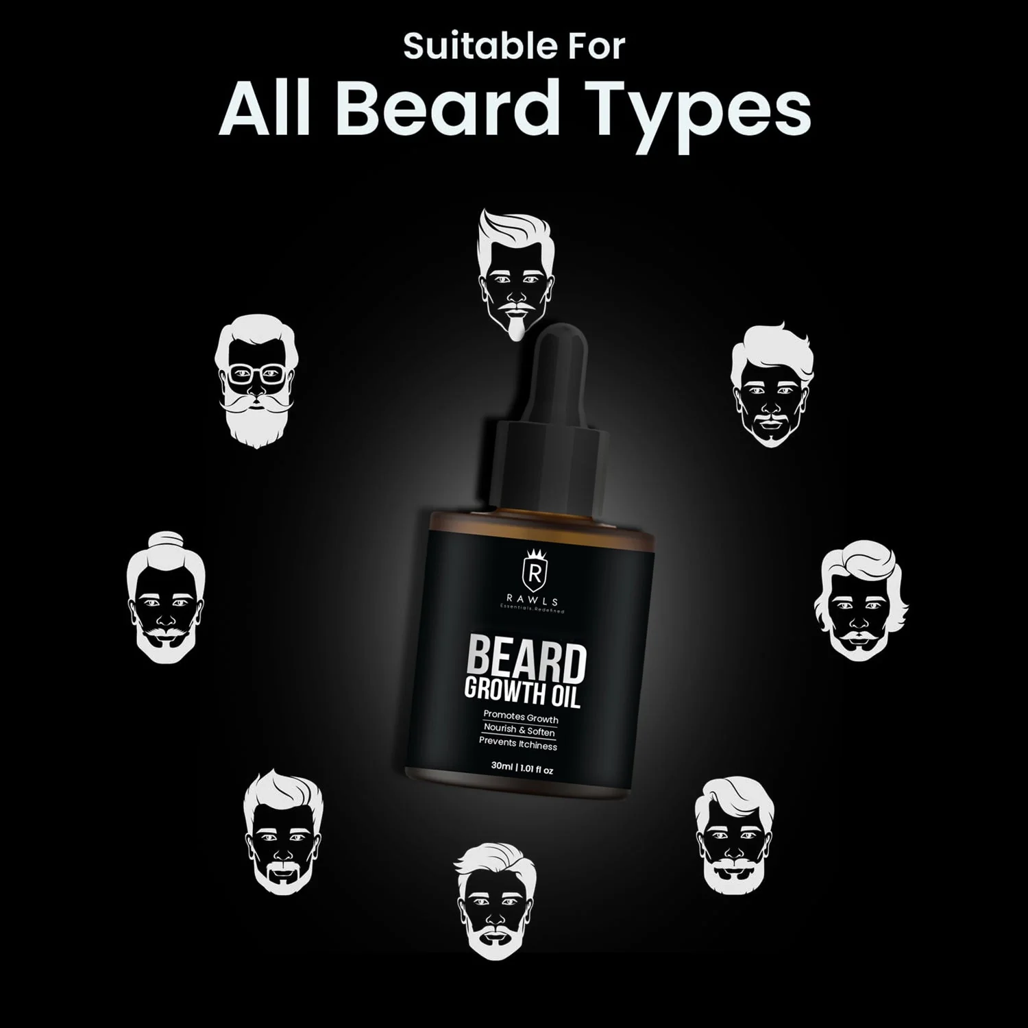 Best Men's Beard Hair Growth Oil - With The Goodness of Argan, Jojoba, and Pomegranate Seed Oils -  30 ml - Image 4