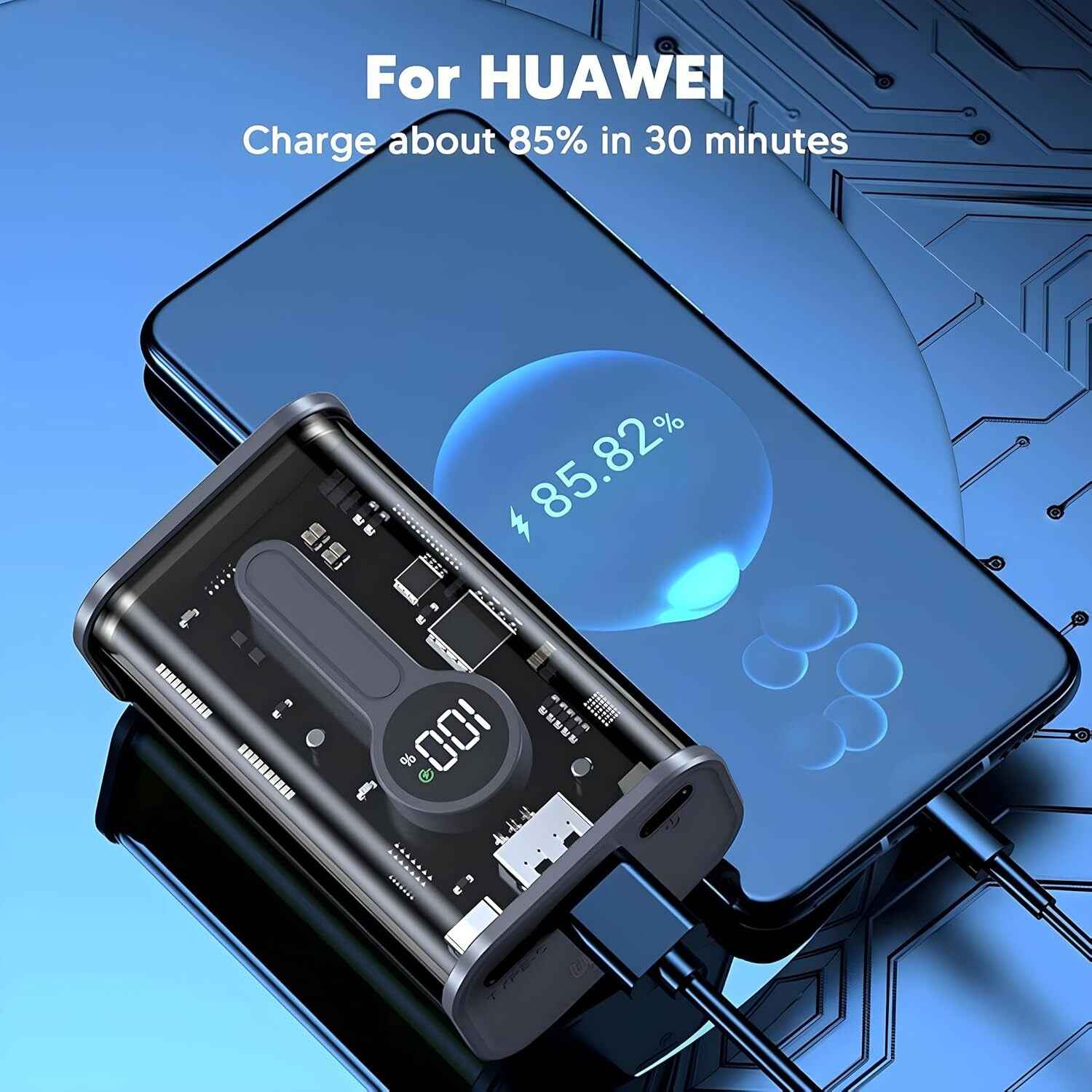 Best Power Bank: TexoVera 10000 mAh 22.5 W Compact Pocket Size Power Bank, Black, Lithium-ion, Fast Charging (TRANS-POCKET) - Image 2