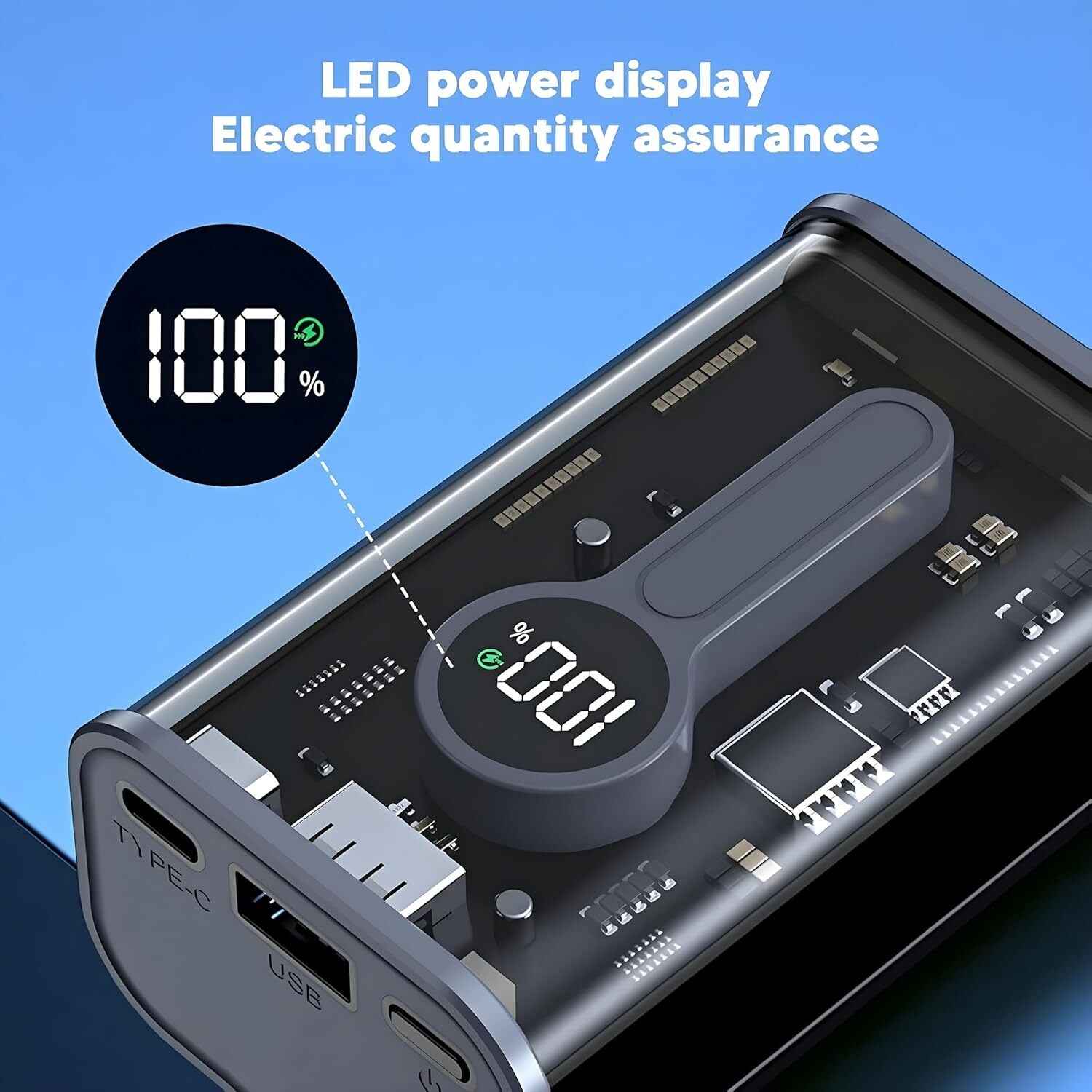 Best Power Bank: TexoVera 10000 mAh 22.5 W Compact Pocket Size Power Bank, Black, Lithium-ion, Fast Charging (TRANS-POCKET) - Image 4
