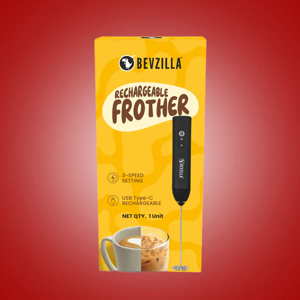 BEVZILLA 48 CHOCO MOCHA COFFEE POWDER SACHETS + NEW BEVZILLA RECHARGEABLE FROTHER - Image 5