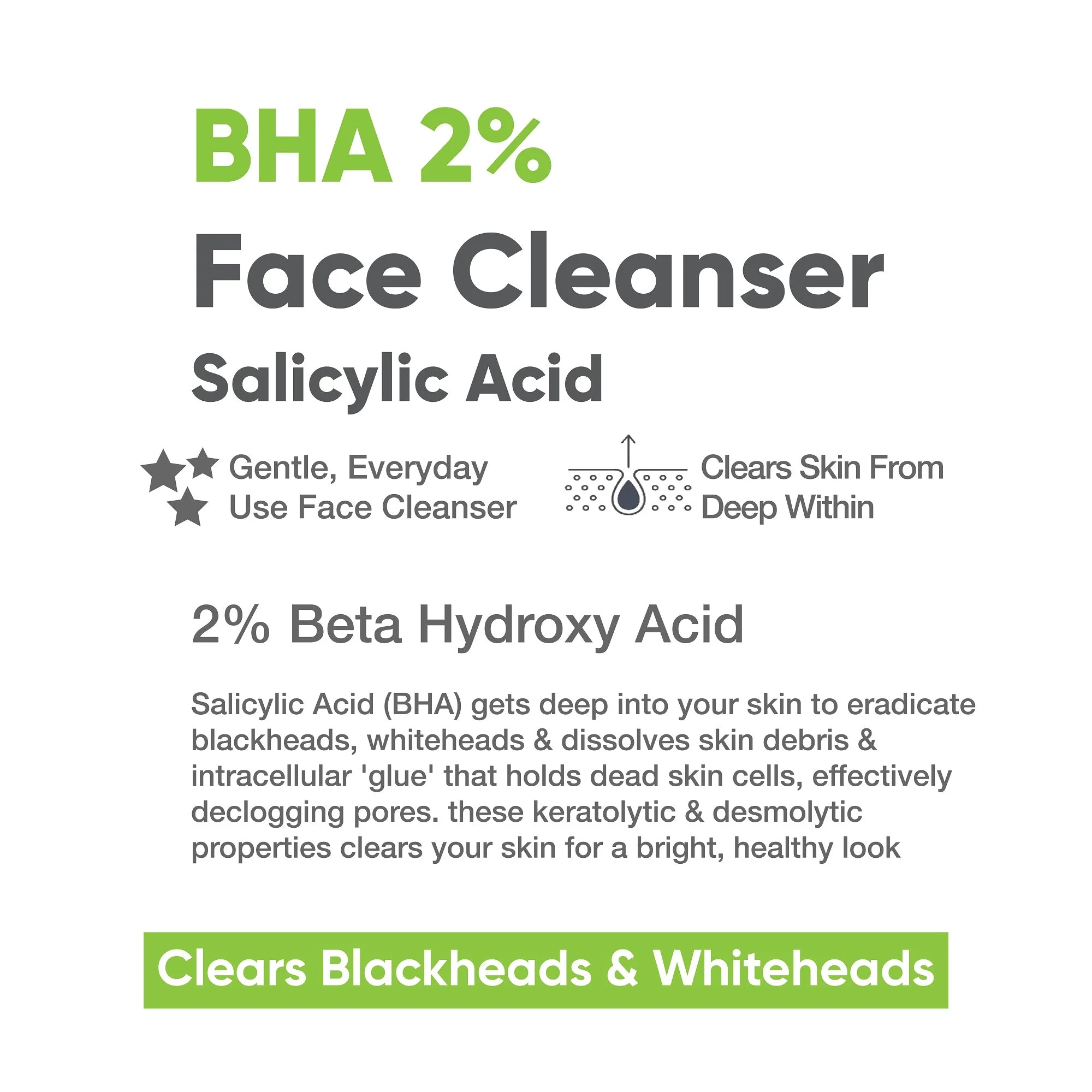 BHA-2% Salicylic Acid Face Cleanser, 100ml - Image 3