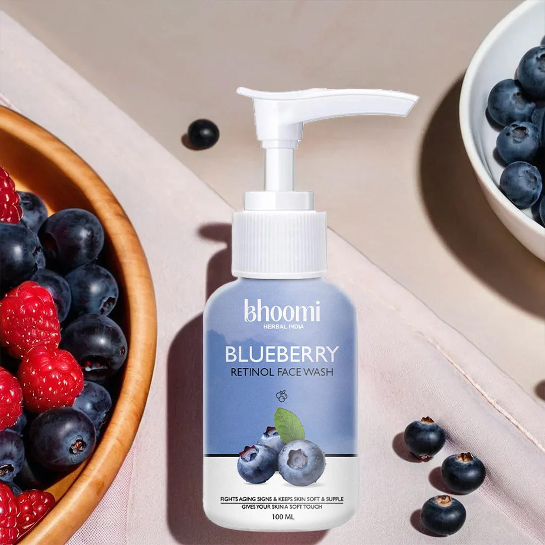 Bhoomi herbal India Blueberry Retinol Face Wash (100 ml) - Image 13