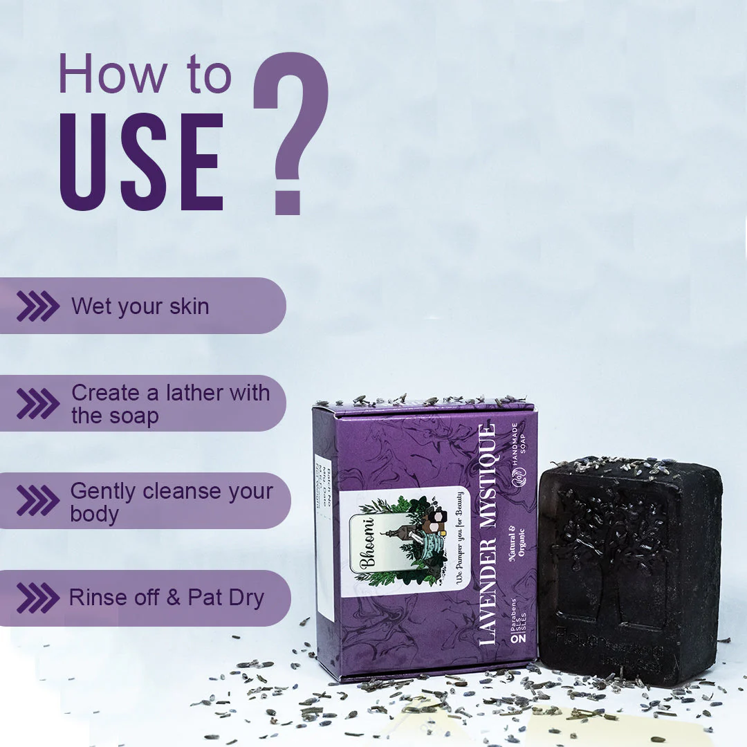 Bhoomi Herbal India Lavender Mystique Soap - Image 7