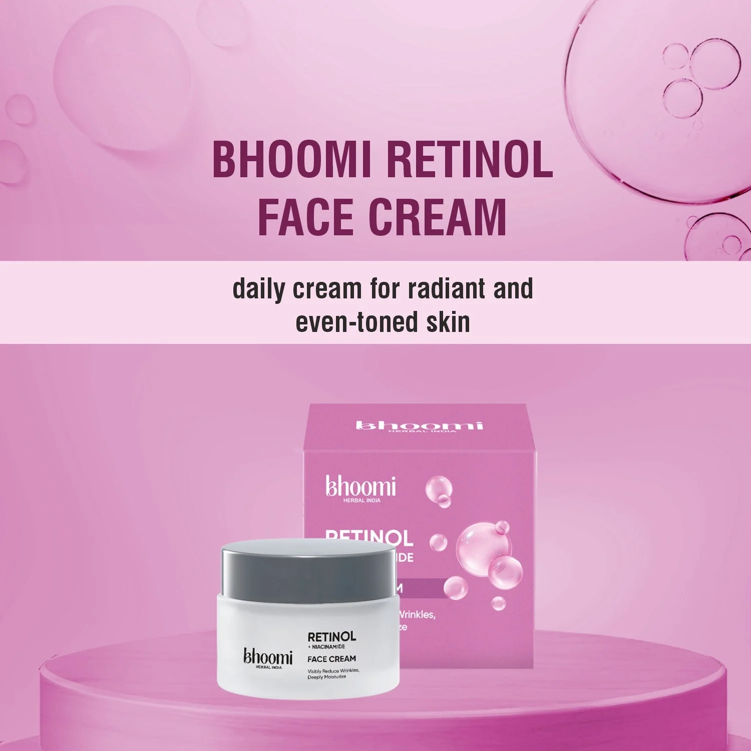 Bhoomi Herbal India Retinol + Niacinamide  Face Cream (50gm)- Pack of 2 - Image 9