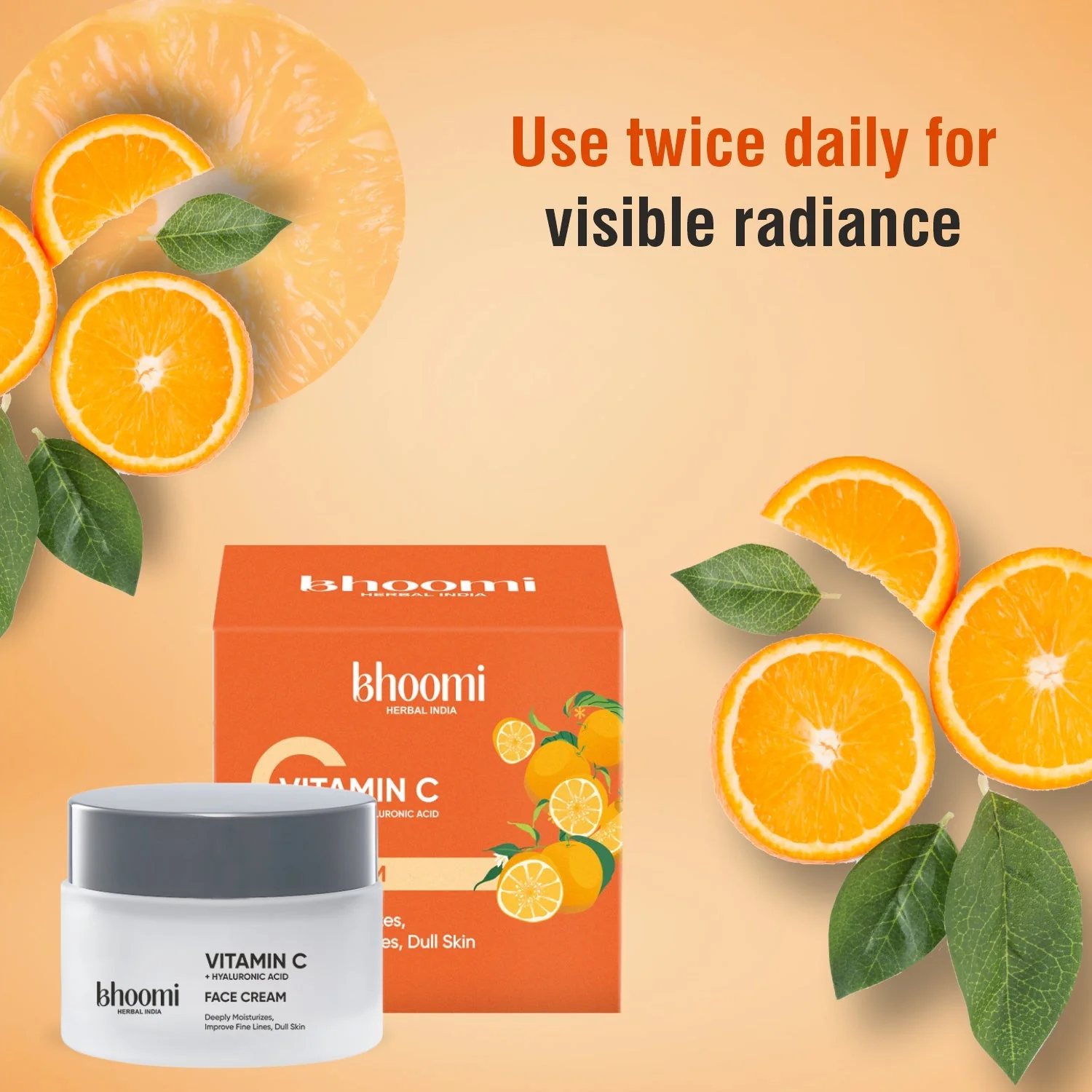 Bhoomi Herbal India Vitamin C + Hyaluronic Acid Face Cream (50gm)- Pack of 1 - Image 10