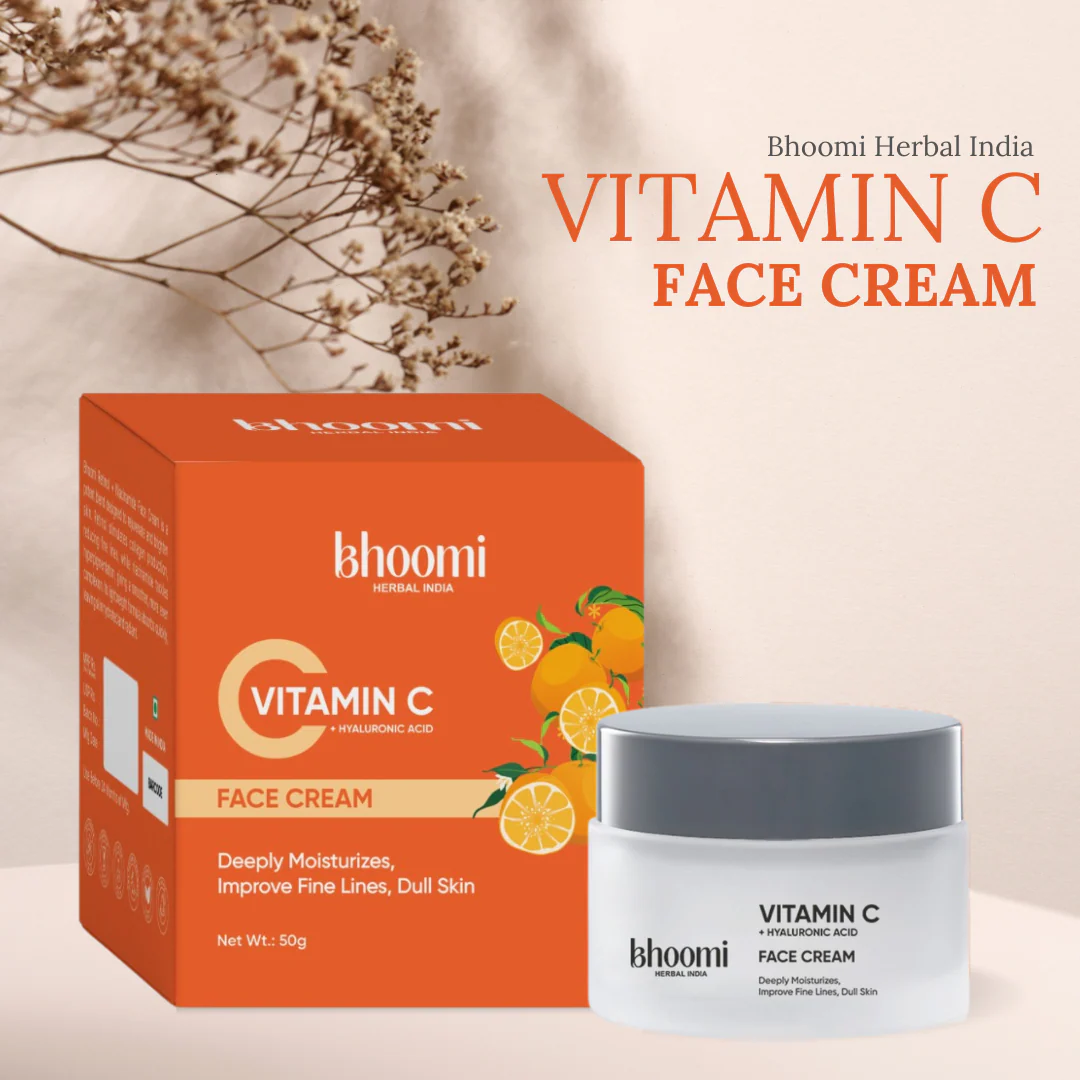 Bhoomi Herbal India Vitamin C + Hyaluronic Acid Face Cream (50gm)- Pack of 1 - Image 13
