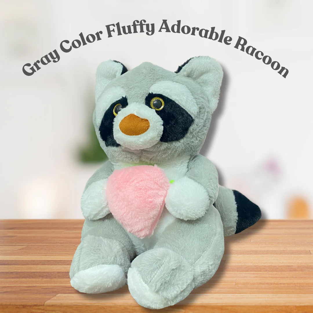 Big Cute and Cuddly Raccoon teddy bear soft toy - Image 7