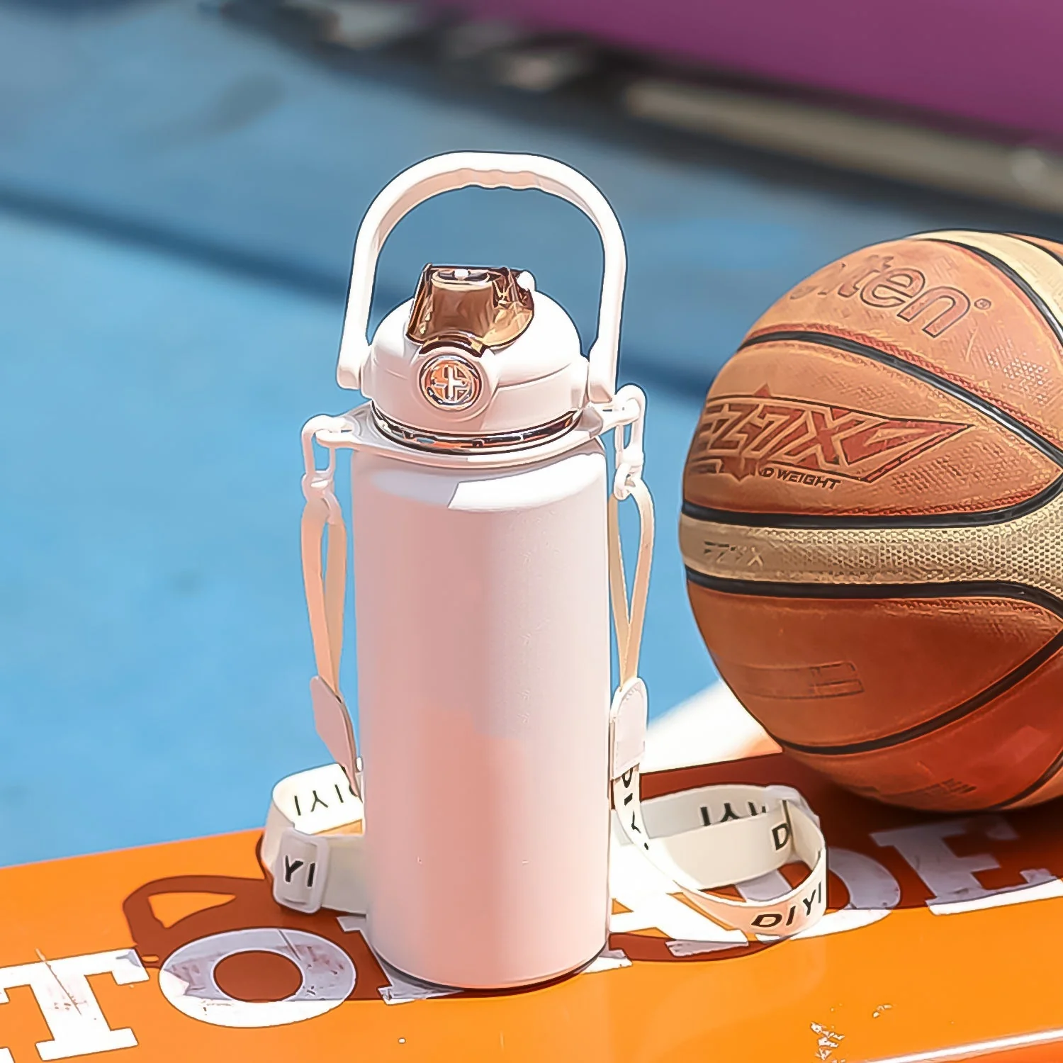 BigBro: 1000ml Stainless Steel Sturdy Vacuum Insulated Bottle with 2-Way Drinking, Leak-Proof Lid, Strap & Handle - Image 6