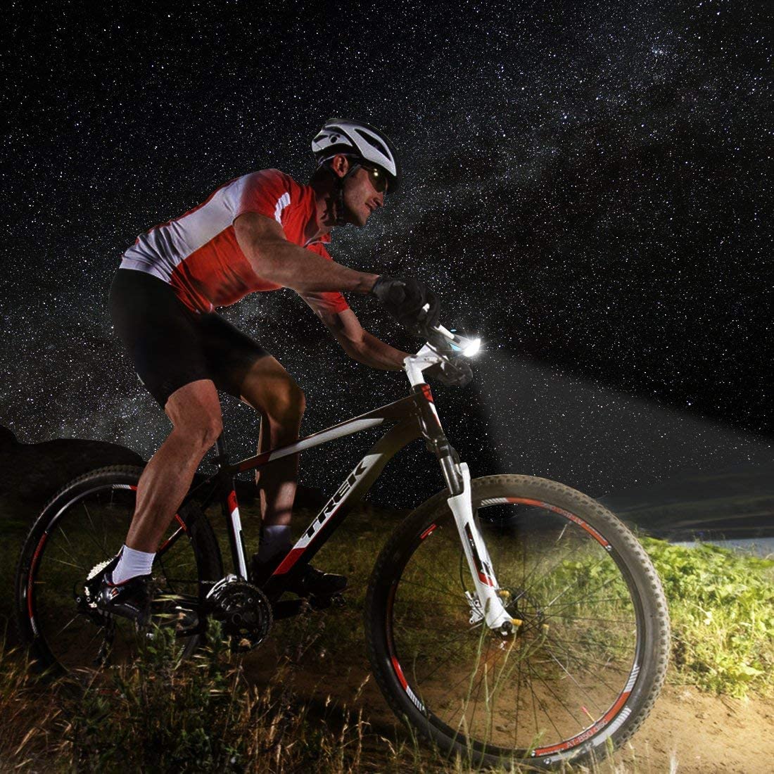 BikeMate: 2-in-1 Rechargeable Bicycle Light with Horn, Waterproof LED Headlamp with 3 Light Modes & 140dB Bike Bell for Night Rides & Cycling Safety - Image 7