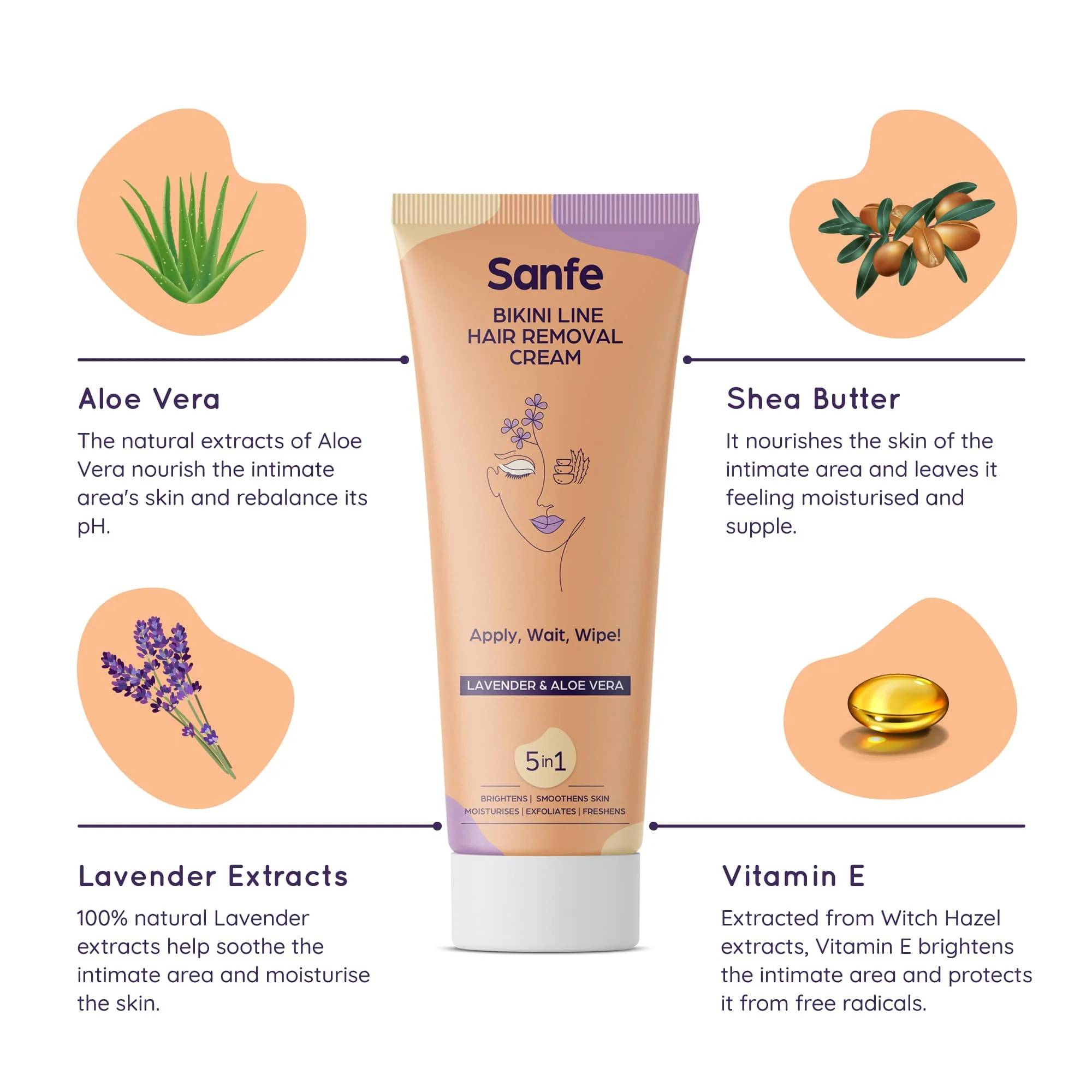 Bikini Line Hair Removal Cream - 100gm - Image 4