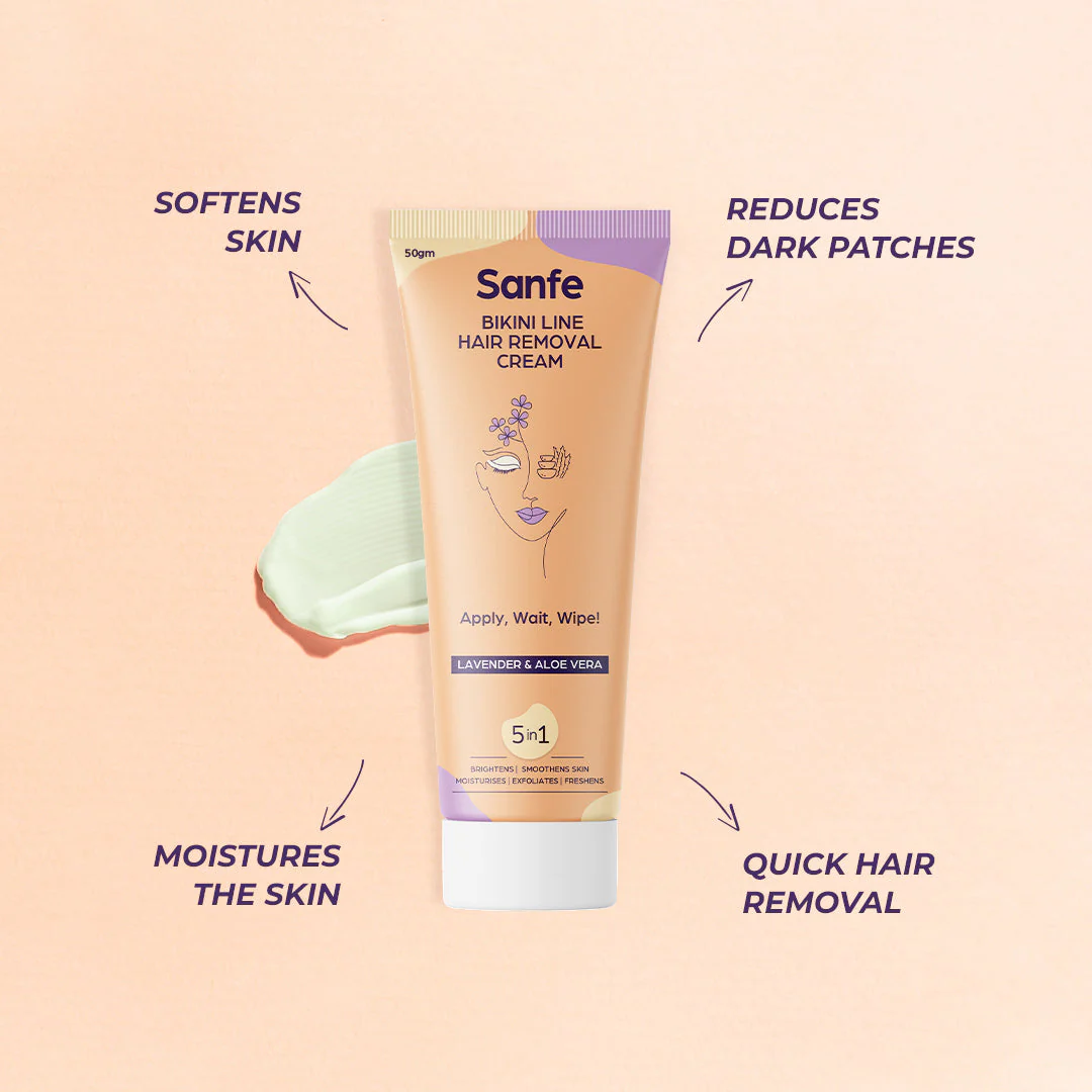 Bikini Line Hair Removal Cream For Pain Free Hair Removal - 50ml - Image 3