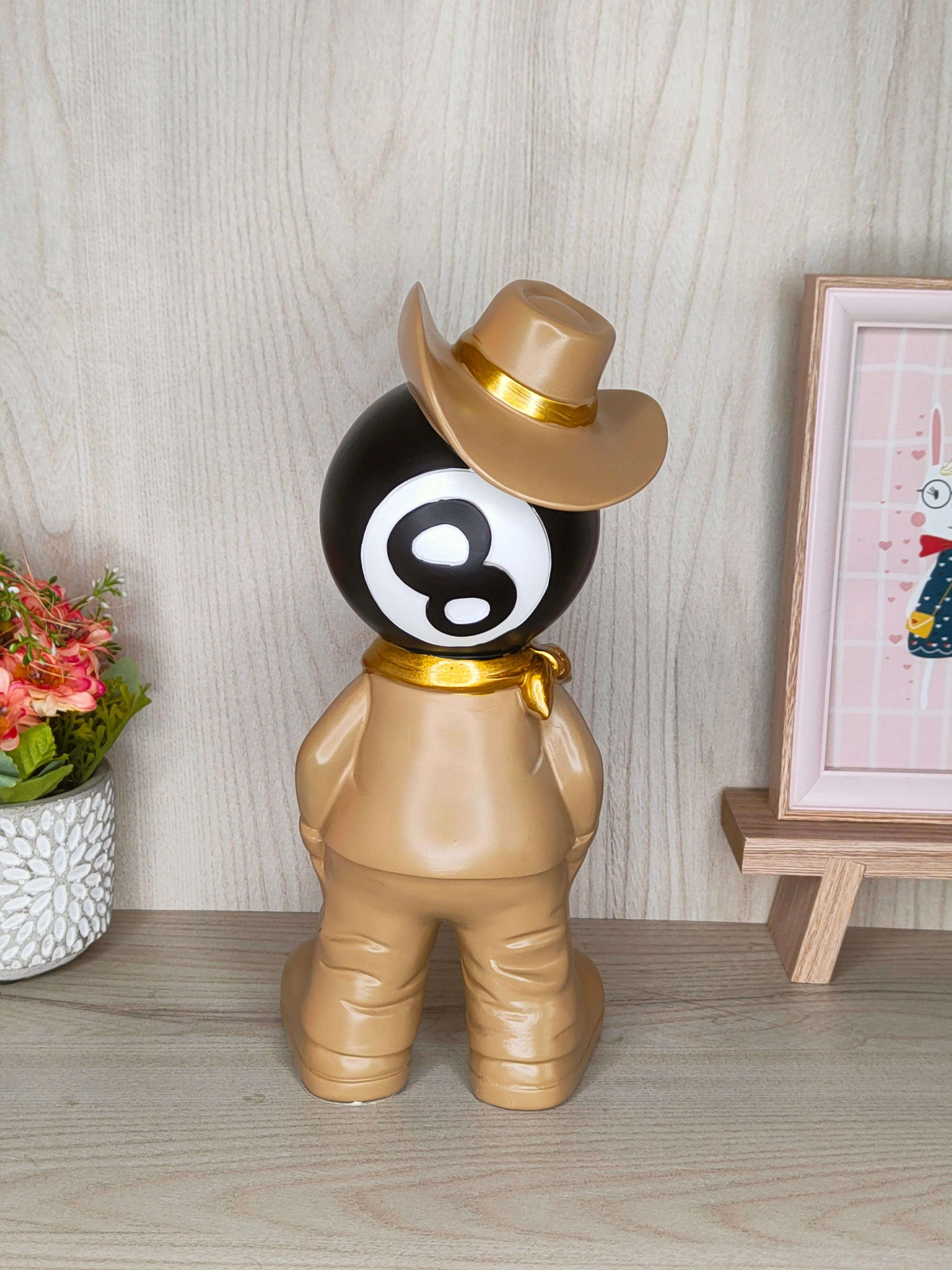 Billiard Fashion Boy Statue Decoration Ornament Number 8 - Image 4