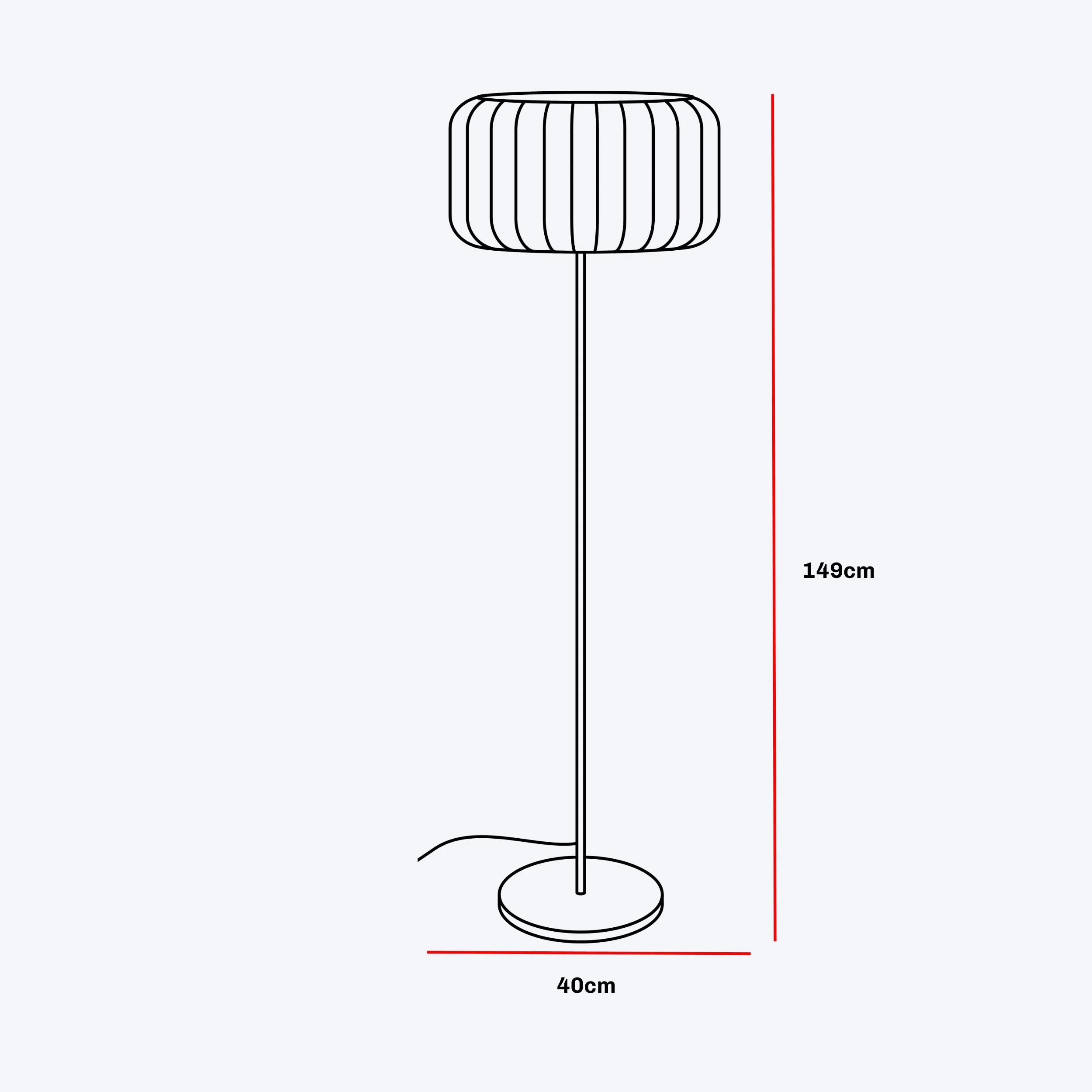 Bird's Nest - Rattan Floor Lamp - Image 5