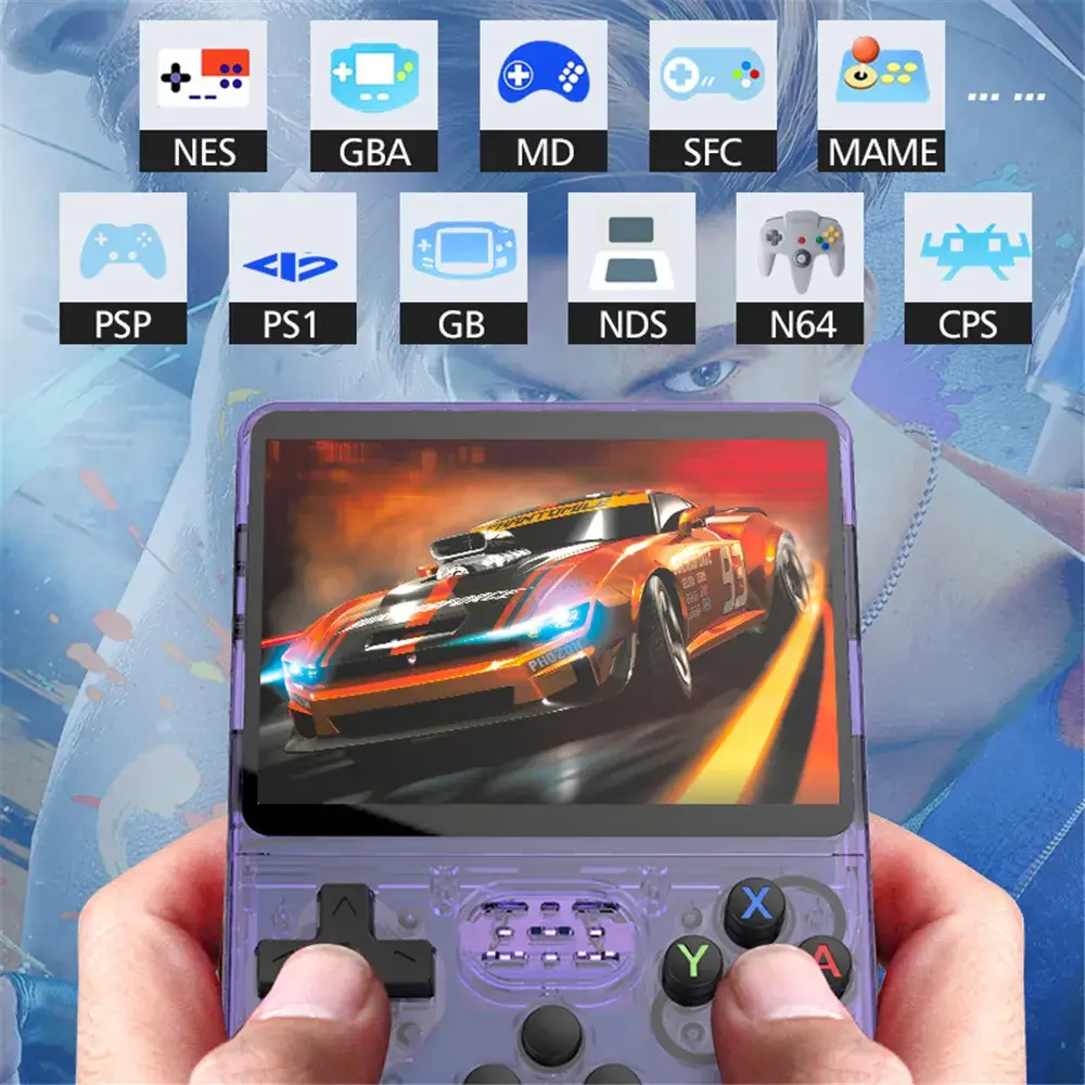 BitX: R36S Handheld Game Console with 3.5" IPS Display – 10,000+ Preloaded Games, Dual TF Support, Rechargeable Battery & Ergonomic Design for Semi-Retro Games - Image 2