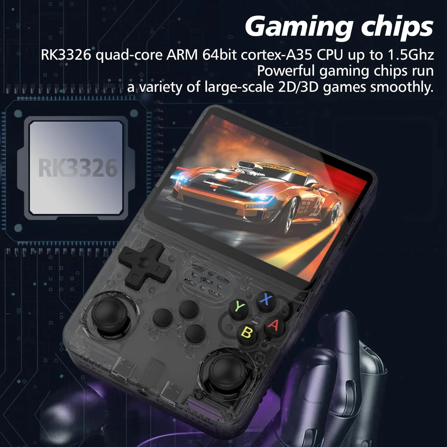 BitX: R36S Handheld Game Console with 3.5" IPS Display – 10,000+ Preloaded Games, Dual TF Support, Rechargeable Battery & Ergonomic Design for Semi-Retro Games - Image 6