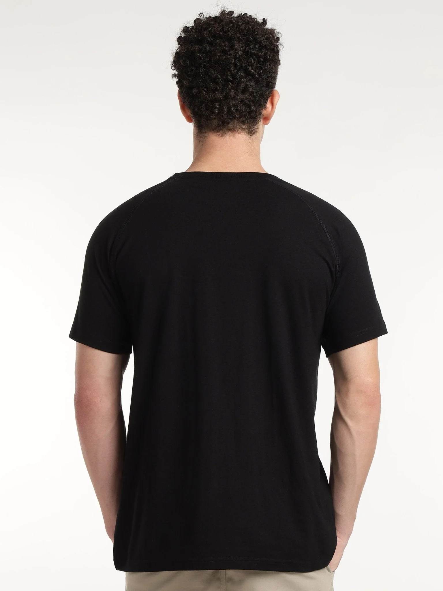 Black Core Raglan Half Sleeves T-Shirt - Image 2