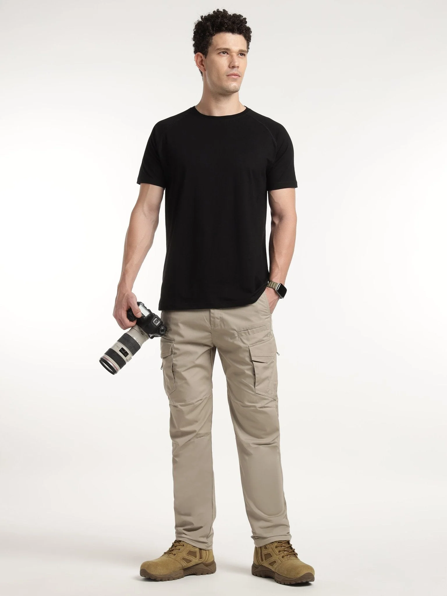 Black Core Raglan Half Sleeves T-Shirt - Image 4