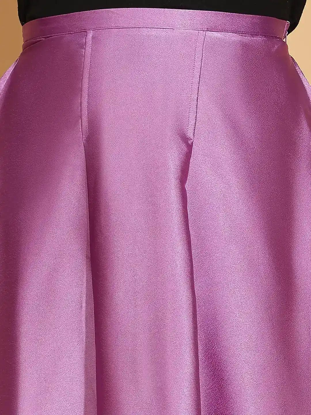 Black & purple Luxe Women Skirt & Top set - Image 6