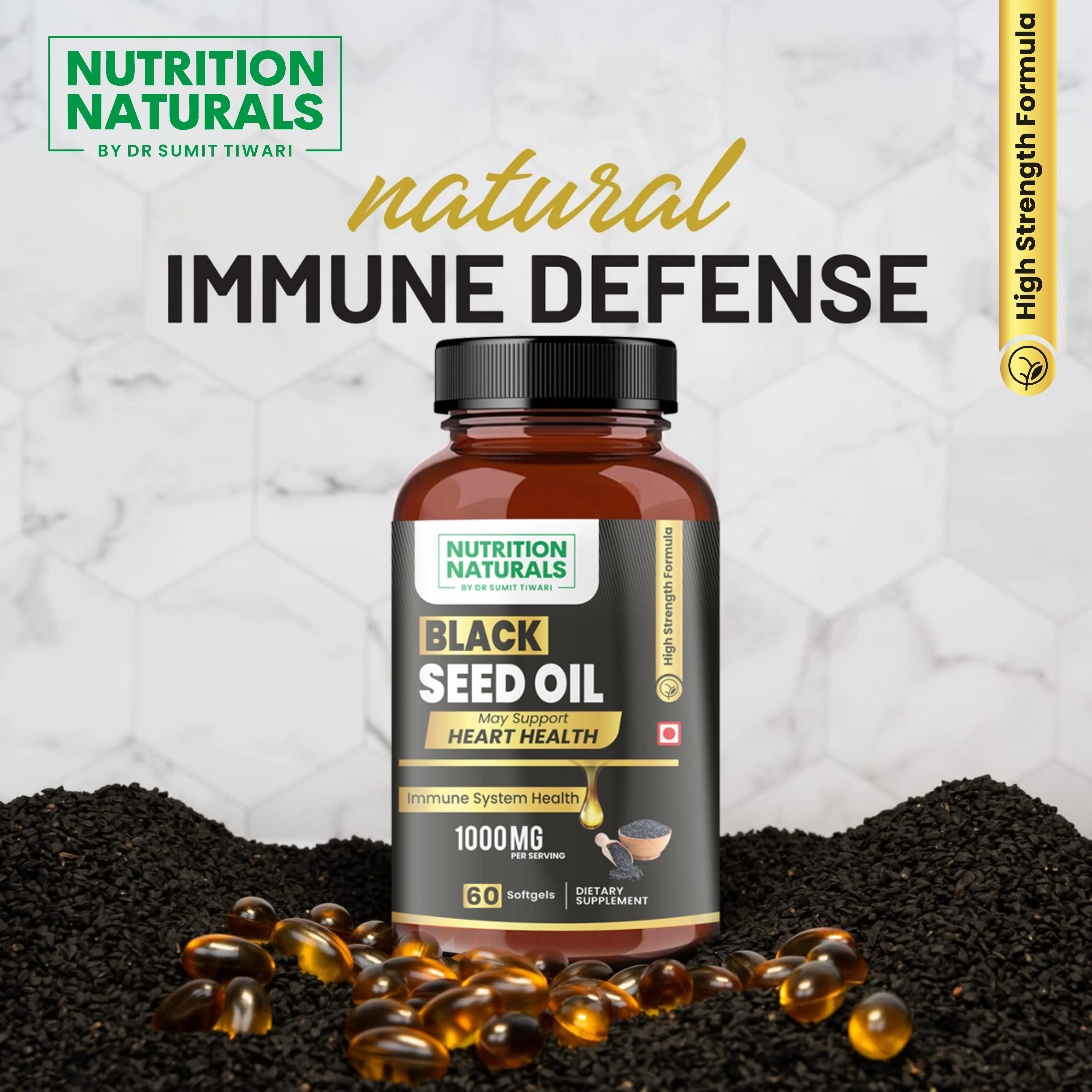 Black Seed Oil 1000mg (60 capsules) - Image 2