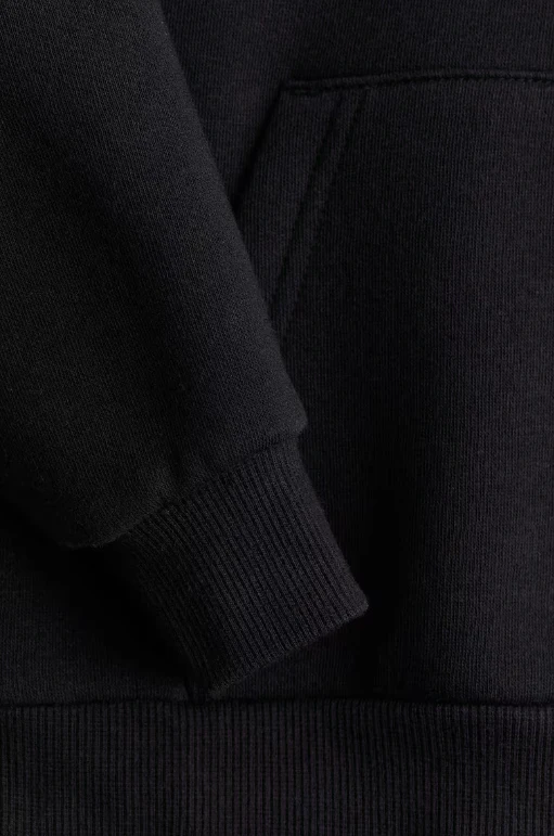 Black Solid Hoodie - Image 6