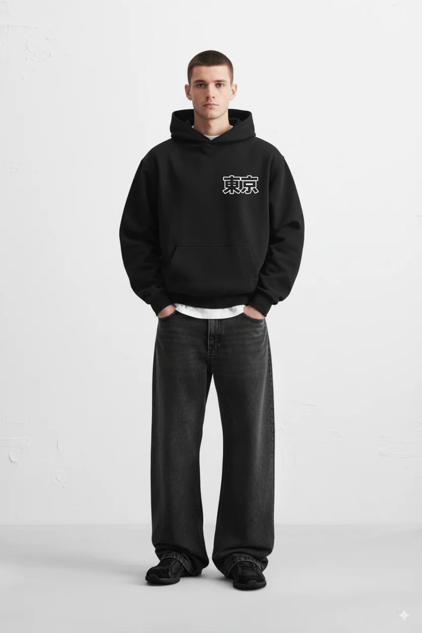 Black Tokyo Hoodie - Image 2
