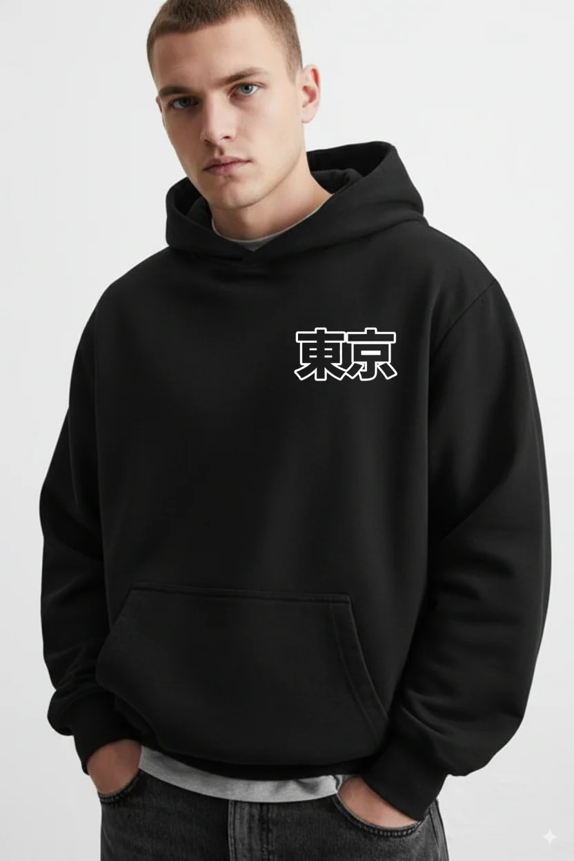 Black Tokyo Hoodie - Image 3