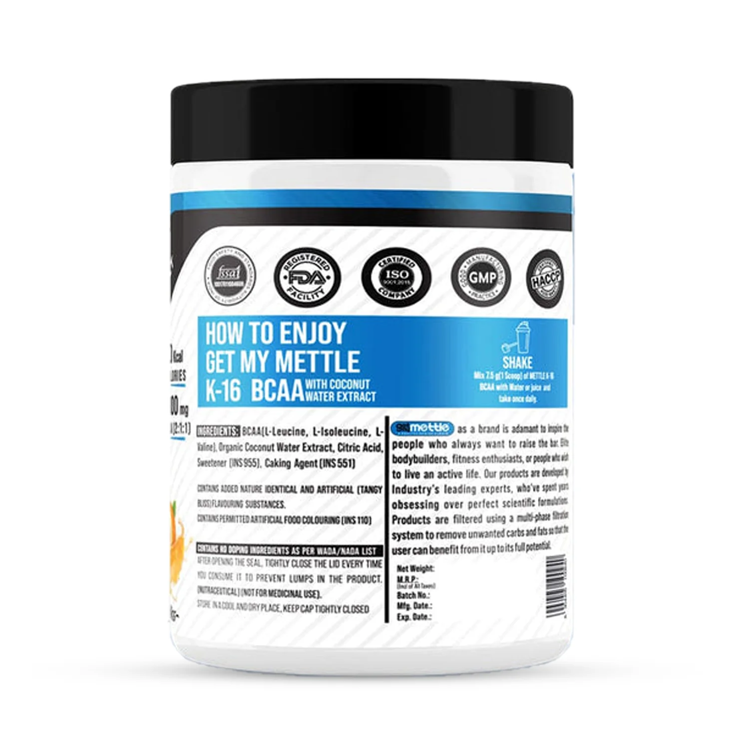 Blaze Whey  K-16 BCAA With Coconut Water Extract Combo 1kg | 250g - Image 7