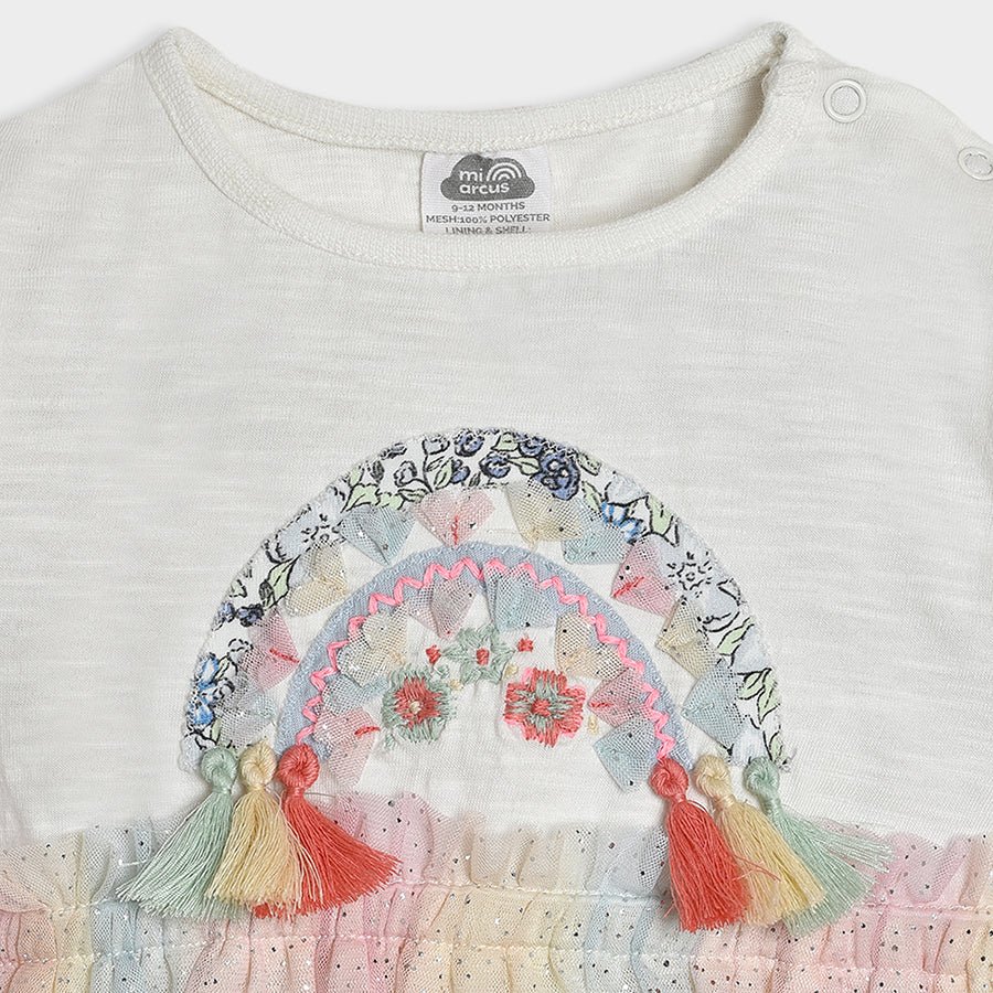Bloom Shimmer Tutu Frock For Baby Girls - Image 4