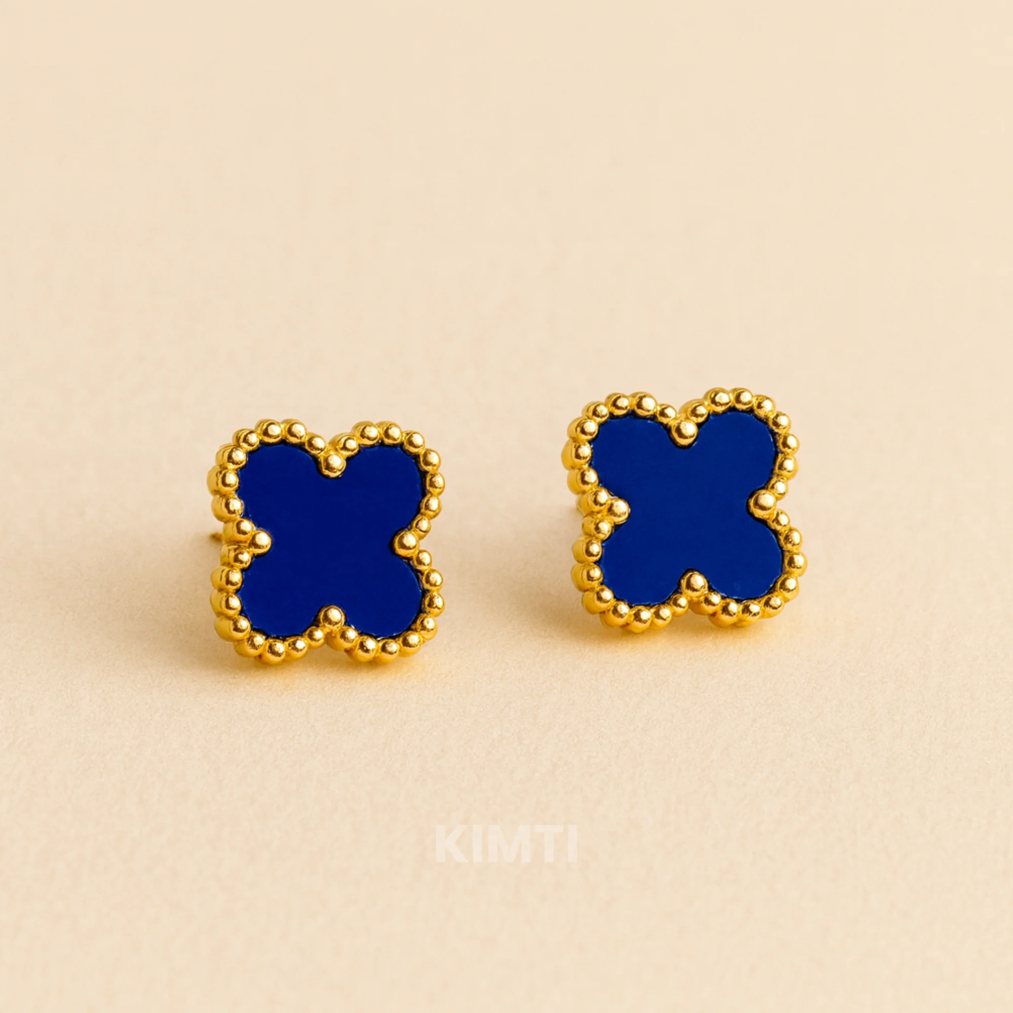 Blue Clover Anti Tarnish Earring - Image 4
