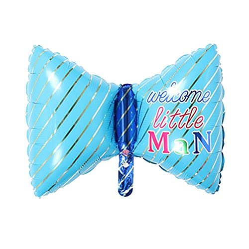 Blue Mickey And Minnie Birthday Party Cake Bowknot Foil Balloons And Latex Balloons (Pack of 33) - Image 3