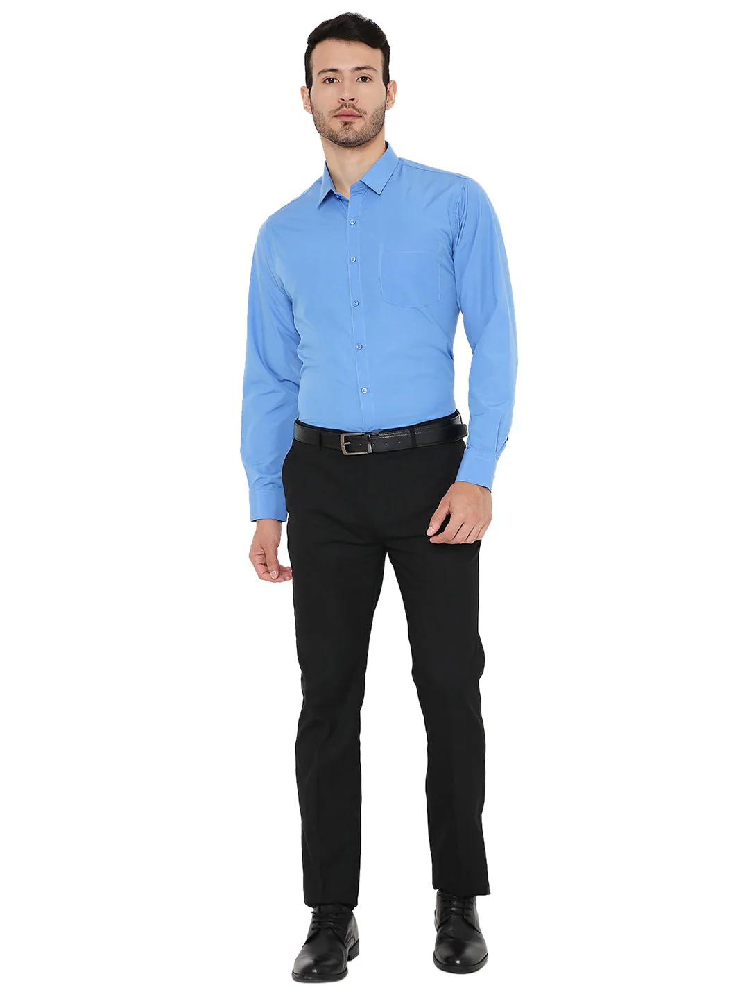 Blue Solid | Slim Fit | Formal Shirt - Image 6