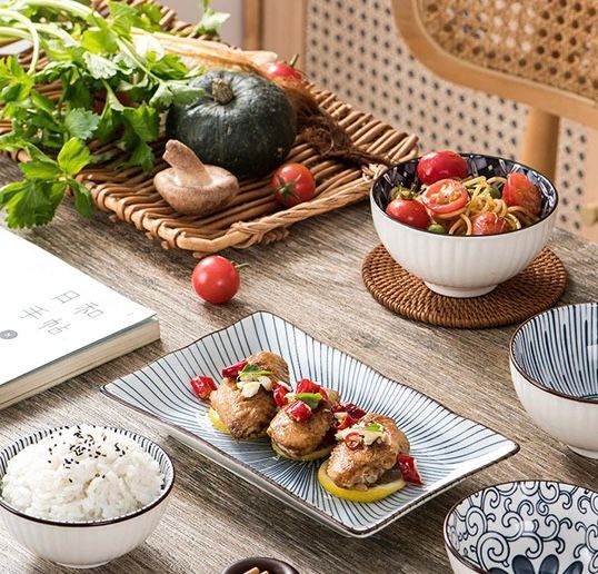 Blue White Porcelian bowl set Japanese Tableware Giftbox (set of 6) - Image 5