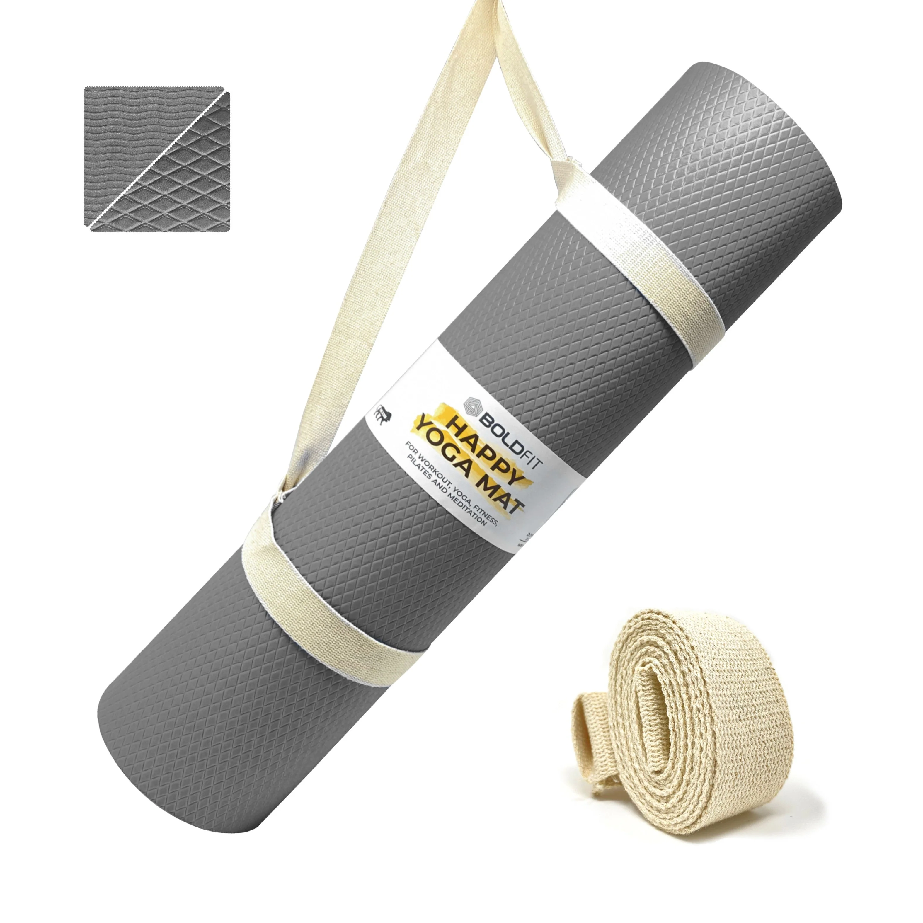 Boldfit Yoga mat for Women and Men with Carry Strap - Image 6