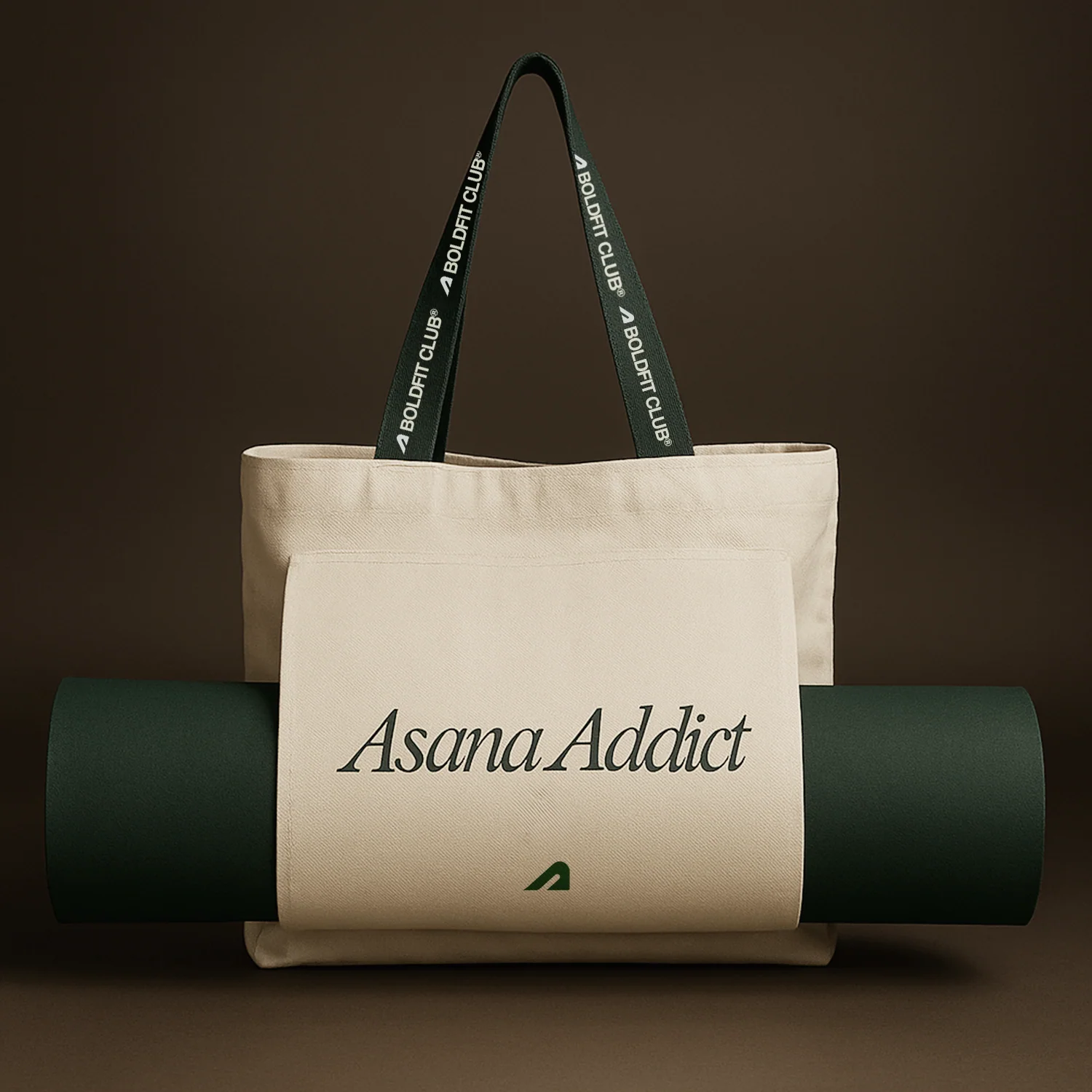 Boldfit Yoga Tote Bags - OffWhite Asana Addict
