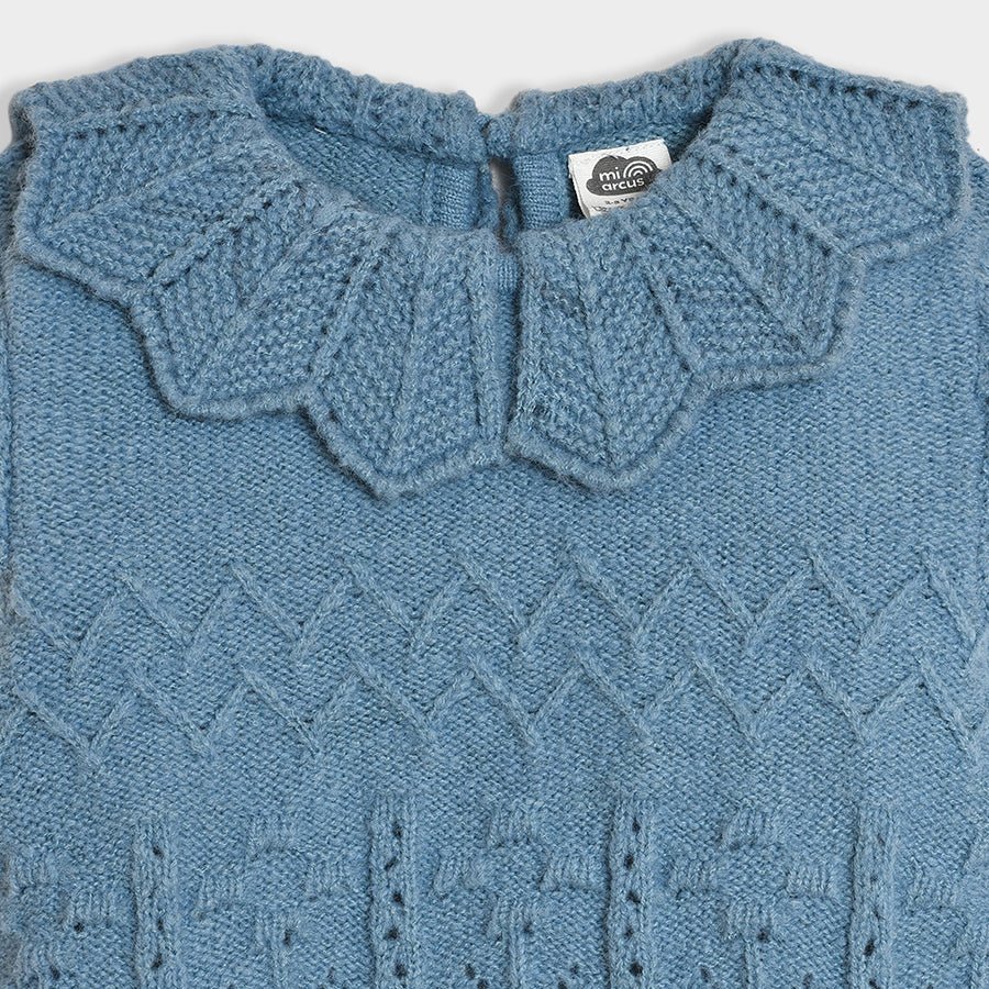 Bonjour Azure Knitted Sweater - Image 4
