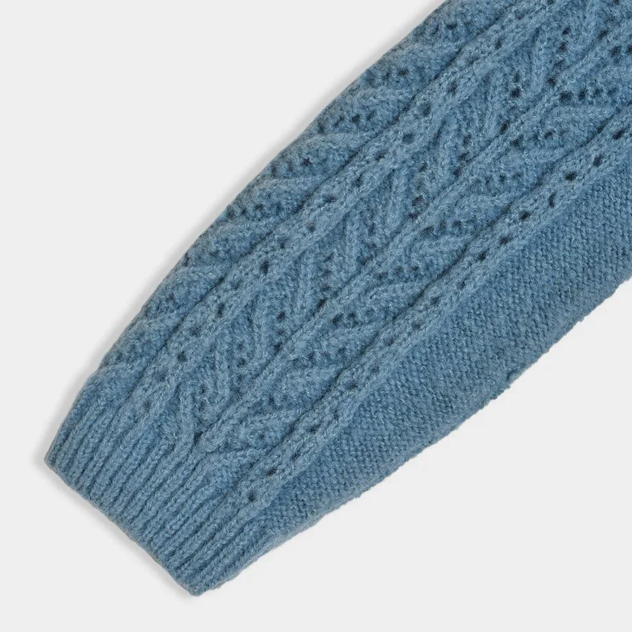 Bonjour Azure Knitted Sweater - Image 5