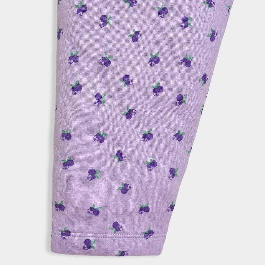 Bonjour Lavender Printed Co-Ord Set - Image 9